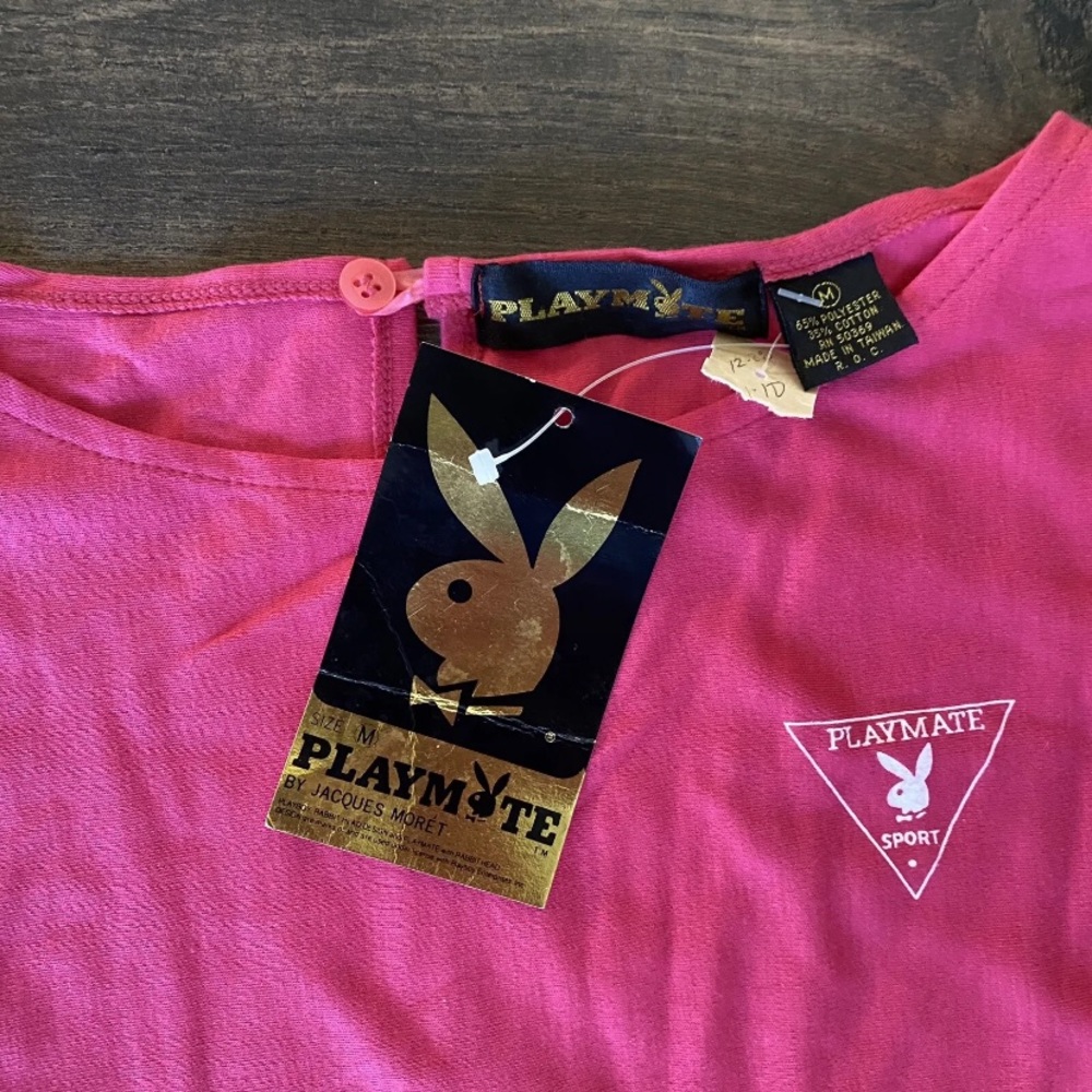 Vintage Playboy Playmate Bunny bodysuit Pink size medium NEW - Picture 5 of 6